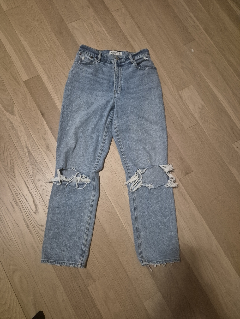 Abercrombie & Fitch 90s Straight Jeans Distressed